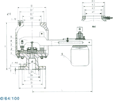High-pressure floating ball valve